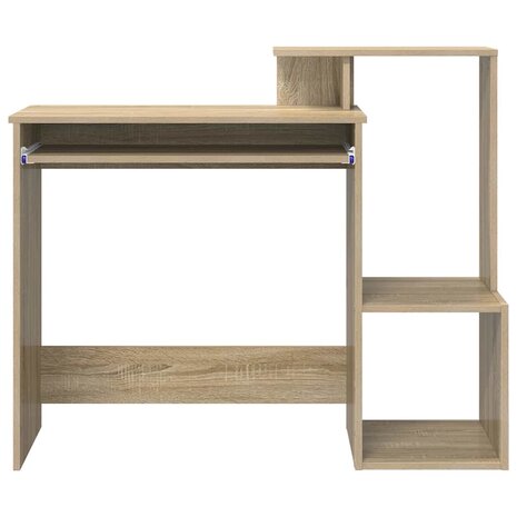 Bureau met lade Sonoma Eiken 106 x 41 x 88.5 cm Bewerkt hout 6