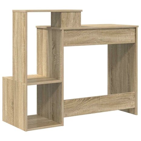 Bureau met lade Sonoma Eiken 106 x 41 x 88.5 cm Bewerkt hout 8