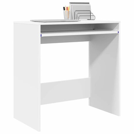 Bureau met lade met opslag Wit 77.5 x 43 x 79 cm Bewerkt hout 3