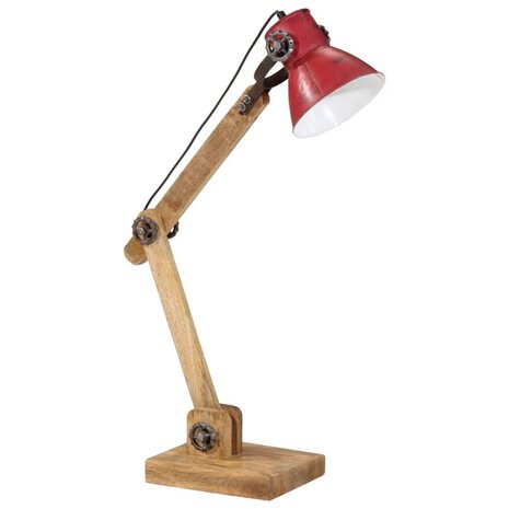 Bureaulamp 25 W E27 23x18x96 cm verweerd rood 2