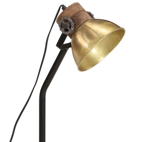 Bureaulamp 25 W E27 18x18x60 cm antiek messingkleurig 7