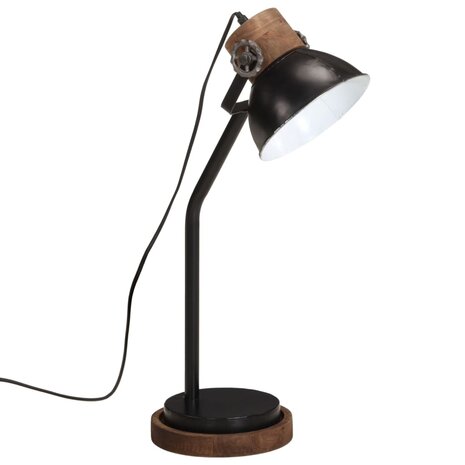 Bureaulamp 25 W E27 18x18x60 cm zwart 2