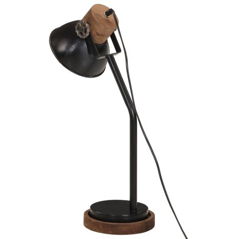 Bureaulamp 25 W E27 18x18x60 cm zwart 5