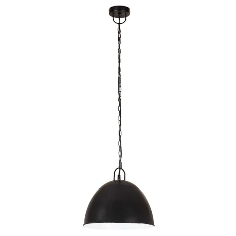 Hanglamp industrieel vintage rond 25 W E27 31 cm zwart 3