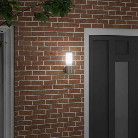 Buiten Wandlamp Zilver 12 x 8,5 x 27 cm 3