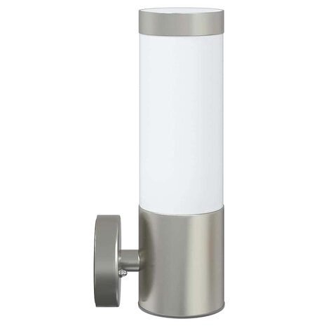 Buiten Wandlamp 2 pcs Zilver 12 x 8,5 x 27 cm 6