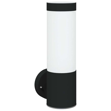 Buiten Wandlamp Zwart 12 x 8,5 x 27 cm 2