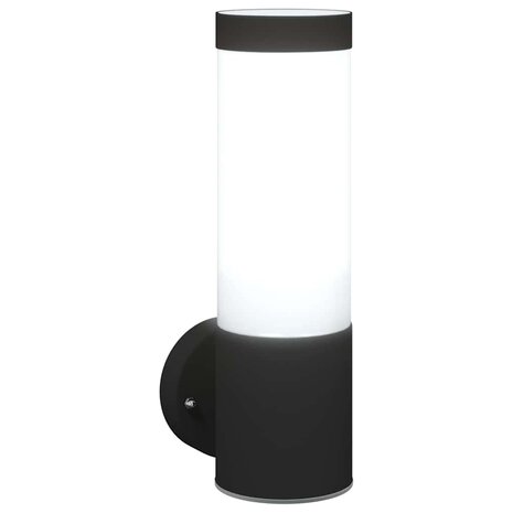 Buiten Wandlamp Zwart 12 x 8,5 x 27 cm 9