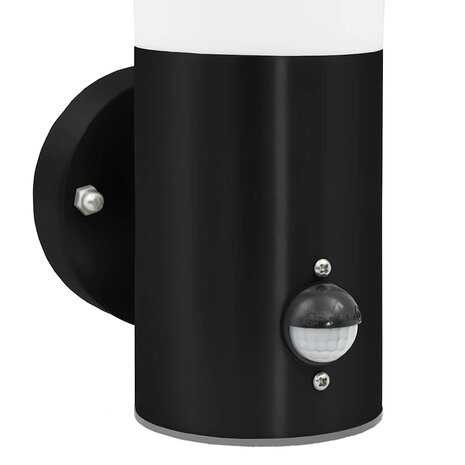 Buiten Wandlamp Zwart 12 x 8,5 x 29 cm 9