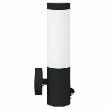 Buiten Wandlamp 2 pcs Zwart 12 x 8,5 x 29 cm 6