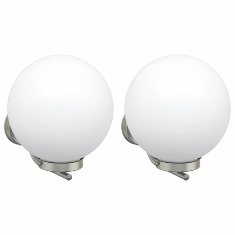 Buiten Wandlamp 2 pcs Zilver 29 x 25 x 33 cm 2