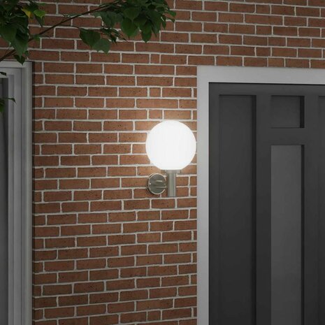 Buiten Wandlamp Zilver 28 x 25 x 38 cm 3