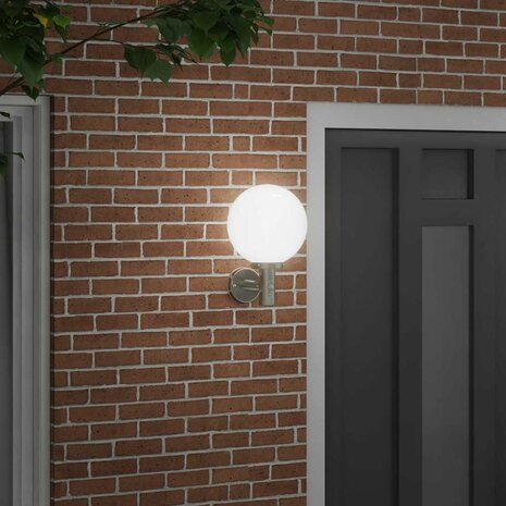 Buiten Wandlamp Zilver 28 x 25 x 38 cm 3