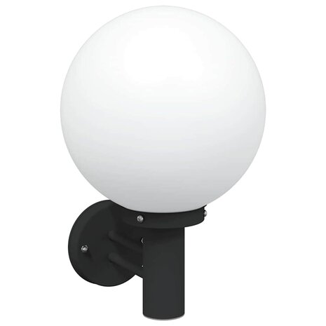 Buiten Wandlamp Zwart 28 x 25 x 38 cm 2