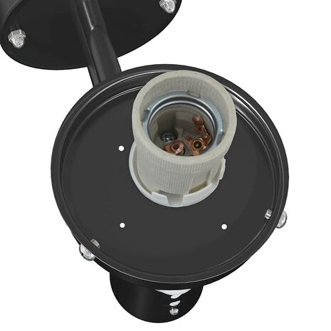 Buiten Wandlamp 2 pcs Zwart 28 x 25 x 38 cm 8