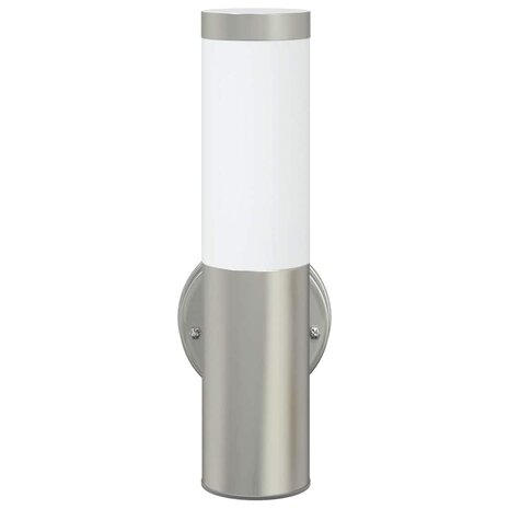Buiten Wandlamp 2 pcs Zilver 15 x 7,5 x 33 cm 5