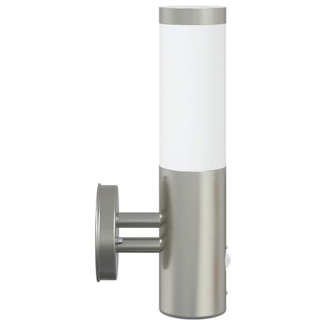 Buiten Wandlamp 2 pcs Zilver 15 x 7,5 x 33 cm 6