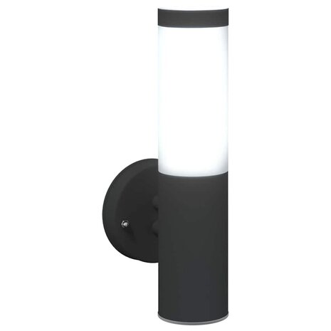 Buiten Wandlamp Zwart 15 x 7,5 x 33 cm 9