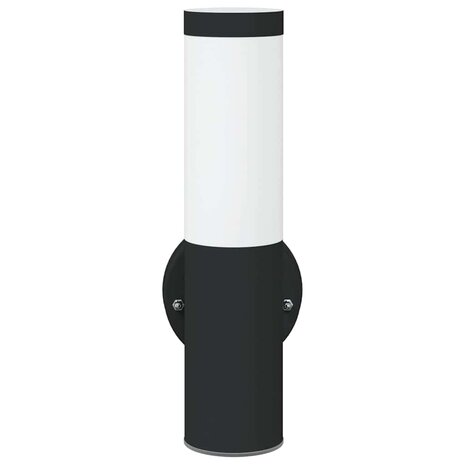 Buiten Wandlamp 2 pcs Zwart 15 x 7,5 x 33 cm 5
