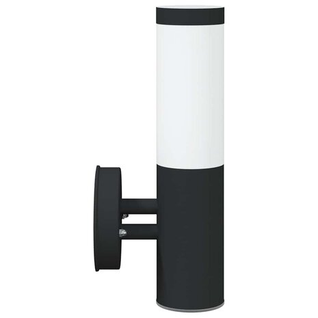 Buiten Wandlamp 2 pcs Zwart 15 x 7,5 x 33 cm 6