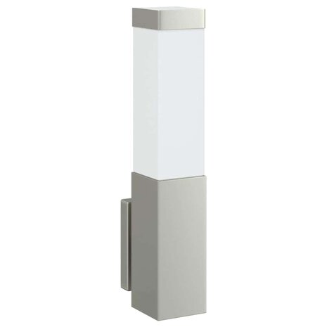 Buiten Wandlamp 2 pcs Zilver 10.5 x 6 x 33 cm 4