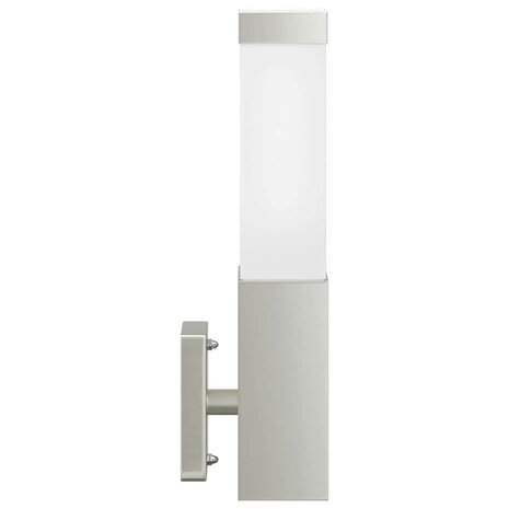 Buiten Wandlamp 2 pcs Zilver 10.5 x 6 x 33 cm 6