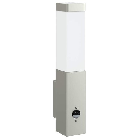 Buiten Wandlamp 2 pcs Zilver 10.5 x 6 x 33 cm 4