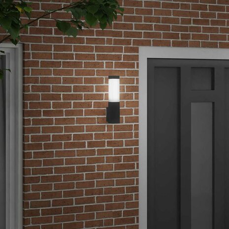 Buiten Wandlamp Zwart 10.5 x 6 x 33 cm 3