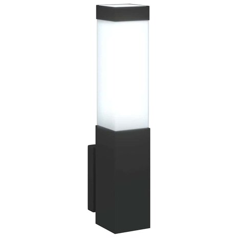 Buiten Wandlamp Zwart 10.5 x 6 x 33 cm 9