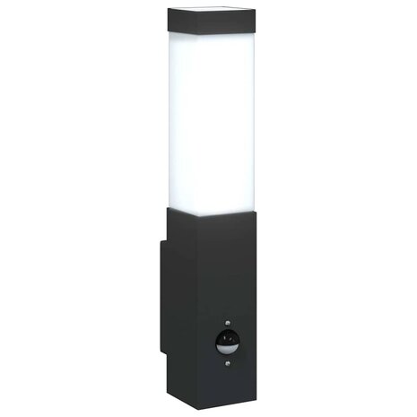 Buiten Wandlamp Zwart 10.5 x 6 x 33 cm 9