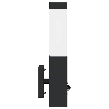 Buiten Wandlamp 2 pcs Zwart 10.5 x 6 x 33 cm 6