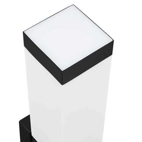 Buiten Wandlamp 2 pcs Zwart 10.5 x 6 x 33 cm 8