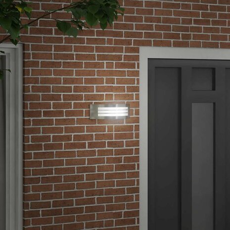 Buiten Wandlamp Zilver 32 x 10 x 10 cm 3