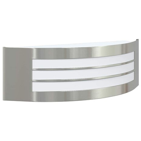 Buiten Wandlamp 2 pcs Zilver 32 x 10 x 10 cm 4