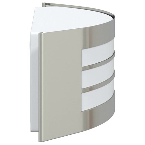 Buiten Wandlamp 2 pcs Zilver 32 x 10 x 10 cm 6