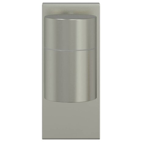 Buiten Wandlamp Zilver 6,5 x 10,5 x 16 cm RVS en Glas 4