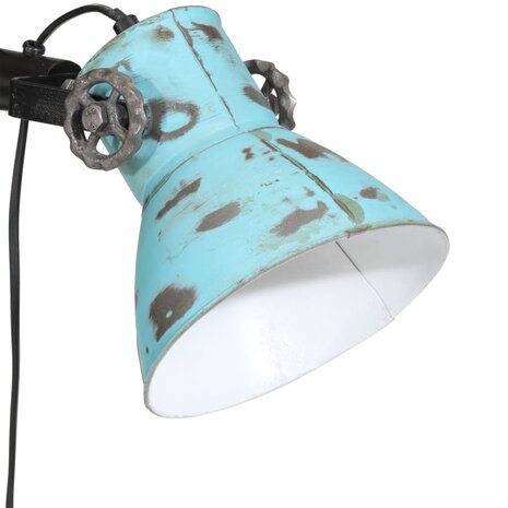 Vloerlamp 25 W E27 25x25x90/140 cm verweerd blauw 5