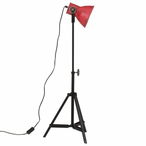 Vloerlamp 25 W E27 35x35x65/95 cm verweerd rood 4