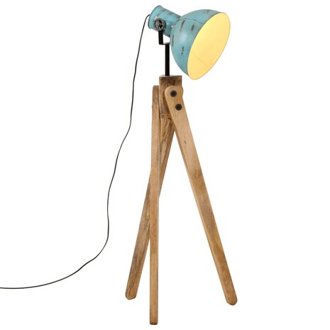 Vloerlamp 25 W E27 45x45x120 cm verweerd blauw 1