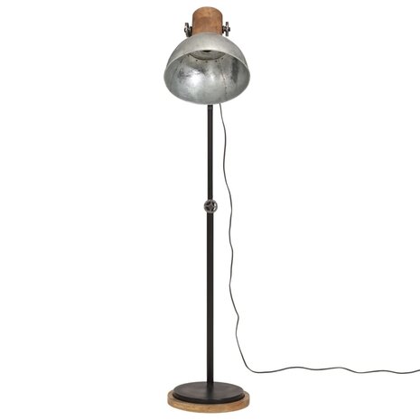 Vloerlamp 25 W E27 30x30x100-150 cm vintage zilverkleurig 3