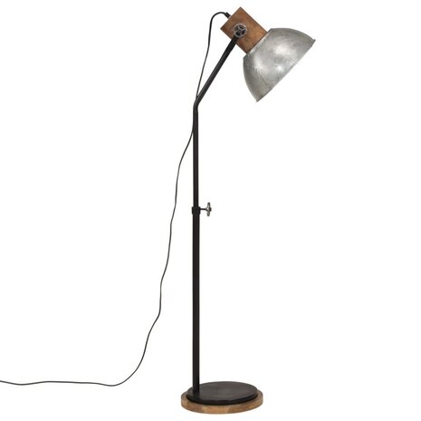 Vloerlamp 25 W E27 30x30x100-150 cm vintage zilverkleurig 4