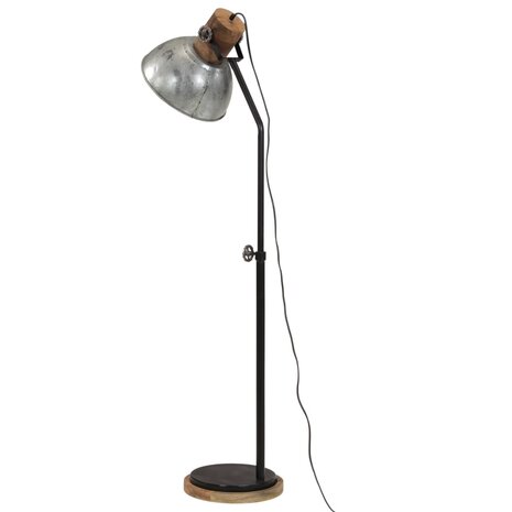 Vloerlamp 25 W E27 30x30x100-150 cm vintage zilverkleurig 5