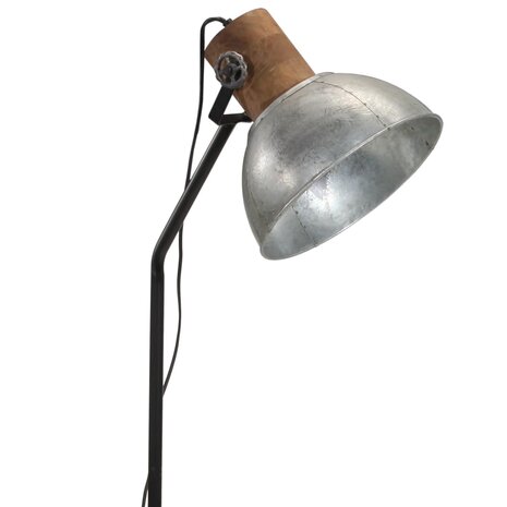 Vloerlamp 25 W E27 30x30x100-150 cm vintage zilverkleurig 7