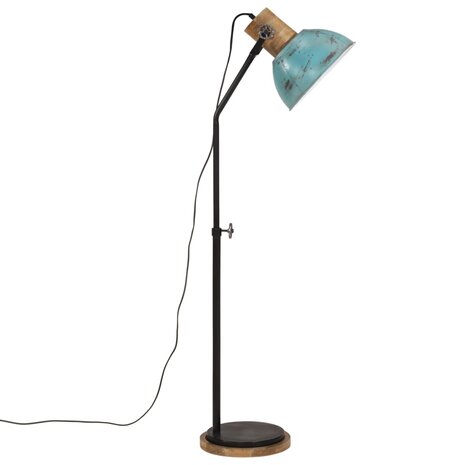 Vloerlamp 25 W E27 30x30x100-150 cm verweerd blauw 4