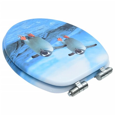 Toiletbril met soft-close deksel pingu&iuml;n MDF 4