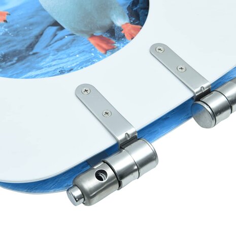 Toiletbril met soft-close deksel pingu&iuml;n MDF 9