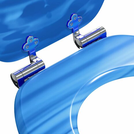 Zachte sluit toiletbril Blauwe Druppel 44 x 38 cm MDF-plaat 5