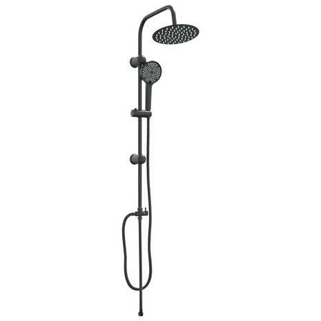 Douchekopset Zwart 47 x 20 x 95 cm Roestvrij staal 2