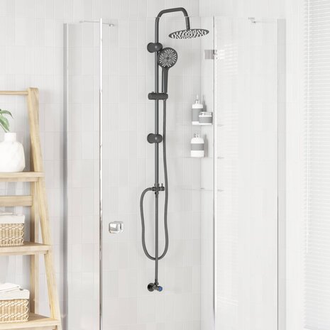 Douchekopset Zwart 47 x 20 x 95 cm Roestvrij staal 3