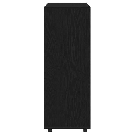 Kledingkast Zwart Eiken 80x40x110 cm Bewerkt Hout 6
